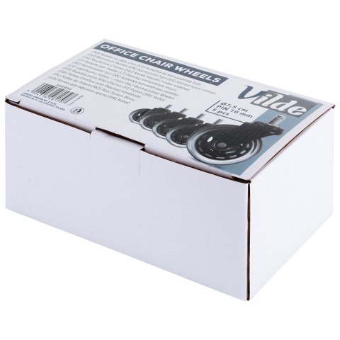 Kółka do fotela IKEA kauczukowe 7.5cm / 10 mm 5 sztuk VILDE 569999