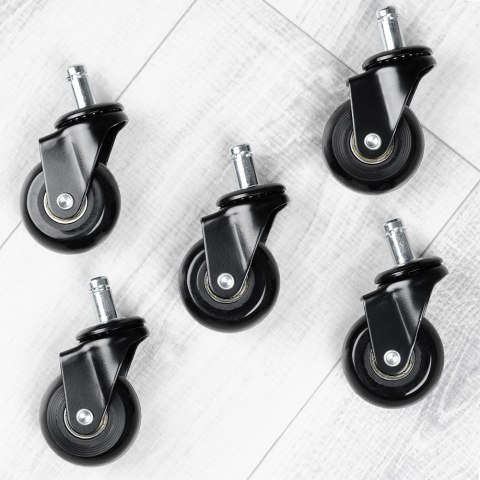 Kółka do fotela kauczukowe 5cm / 11 mm 5 sztuk VILDE 569994