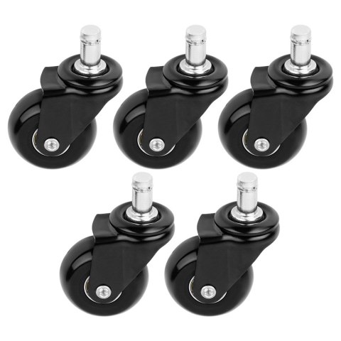 Kółka do fotela kauczukowe 5cm / 11 mm 5 sztuk VILDE 569994