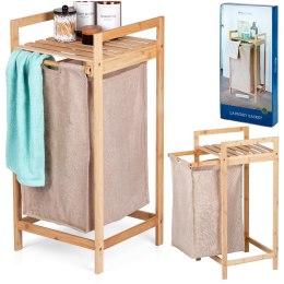 Kosz na pranie ubrania bieliznę do prania bambusowy 33x33x73cm BATHROOM SOLUTIONS 567048