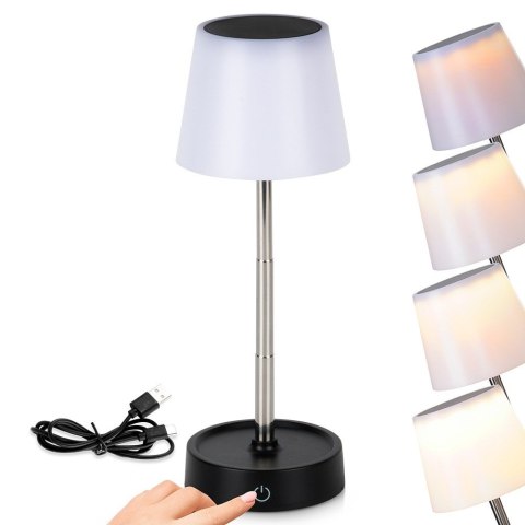 Lampa stołowa lampka LED biała bezprzewodowa 11-29.5cm AMBIANCE 568103