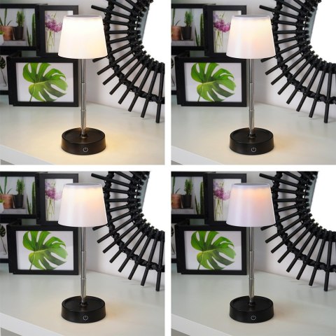 Lampa stołowa lampka LED biała bezprzewodowa 11-29.5cm AMBIANCE 568103