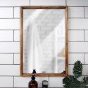 Lustro na ścianę ścienne drewniane prostokątne 40x60cm VILDE 568104