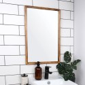Lustro na ścianę ścienne drewniane prostokątne 40x60cm VILDE 568104