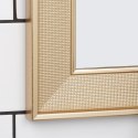 Lustro na ścianę ścienne złote prostokątne 49.5x59.5cm VILDE 568105