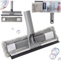 Mop do mycia czyszczenia okien ze ściągaczką 2w1 CLEAN SYSTEM ORION 710630