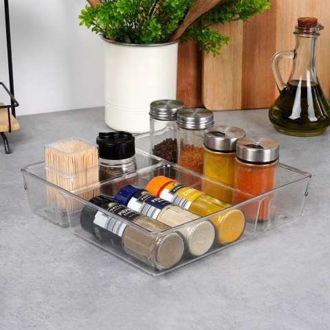 Organizer do szuflady szuflad z przegródkami 23x23x5.5cm VILDE 566016