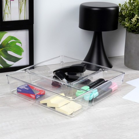 Organizer do szuflady szuflad z przegródkami 23x23x5.5cm VILDE 566016