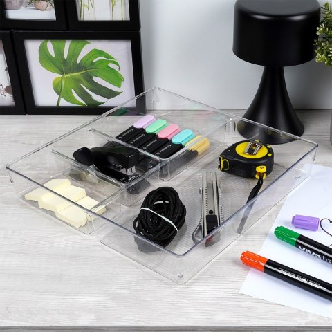 Organizer do szuflady szuflad z przegródkami 31x31x5.5cm VILDE 566015