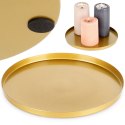 Podstawka pod kompozycje dekoracyjne świece metalowa złota 21.5cm VILDE 568091