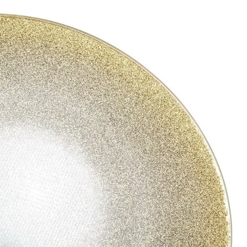 Podstawka pod kompozycje dekoracyjne świece szklana lustrzana brokatowa 15cm VILDE 568085