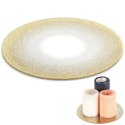 Podstawka pod kompozycje dekoracyjne świece szklana lustrzana brokatowa 20cm VILDE 568086