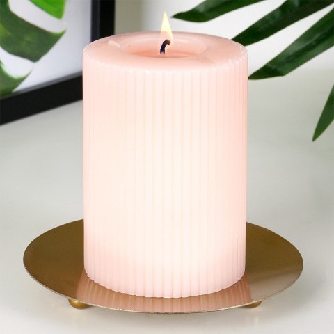 Podstawka pod świece metalowa złota 12cm VILDE 568093