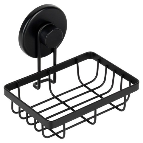 Półka pod prysznic do łazienki łazienkowa metalowa czarna na przyssawkę 13.5x10.5x11.5cm BATHROOM SOLUTIONS 567010