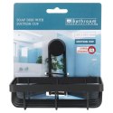 Półka pod prysznic do łazienki łazienkowa metalowa czarna na przyssawkę 13.5x10.5x11.5cm BATHROOM SOLUTIONS 567010