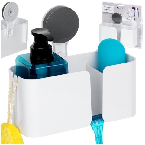 Półka pod prysznic do łazienki łazienkowa na przyssawkę 21x9x19cm BATHROOM SOLUTIONS 567042
