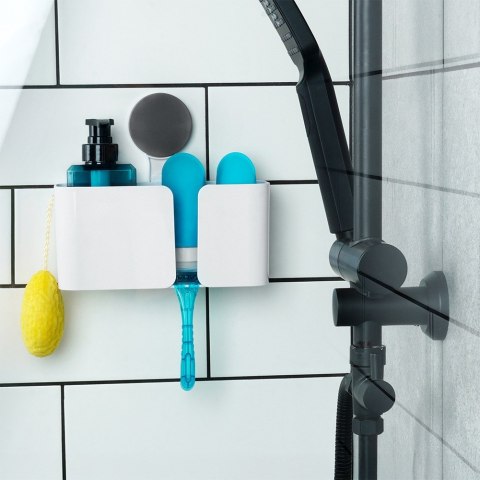 Półka pod prysznic do łazienki łazienkowa na przyssawkę 21x9x19cm BATHROOM SOLUTIONS 567042
