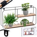 Półka ścienna na ścianę metalowa 52x10.5x29cm TRENDS4YOU 568124