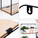 Półka ścienna na ścianę metalowa 52x10.5x29cm TRENDS4YOU 568124
