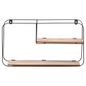 Półka ścienna na ścianę metalowa 52x10.5x29cm TRENDS4YOU 568124
