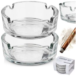 Popielniczka szklana 8cm popielnica popielniczki 2 sztuki VILDE 568122