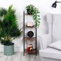 Regał metalowy czarny 29.5x23.5x106.5cm TRENDS4YOU 568119