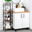 Regał metalowy czarny 29.5x23.5x106.5cm TRENDS4YOU 568119