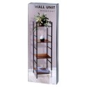 Regał metalowy czarny 29.5x23.5x106.5cm TRENDS4YOU 568119