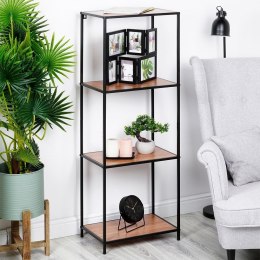 Regał metalowy czarny 46x30x130cm TRENDS4YOU 568100