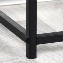 Regał metalowy czarny 70x30.5x85cm TRENDS4YOU 568118