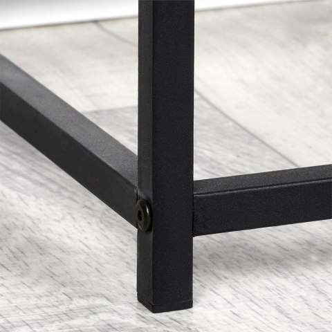 Regał metalowy czarny 70x30.5x85cm TRENDS4YOU 568118