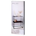Regał metalowy czarny 70x30.5x85cm TRENDS4YOU 568118