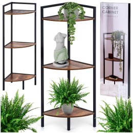 Regał metalowy czarny narożny 23.5x23.5x76cm TRENDS4YOU 568117