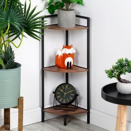 Regał metalowy czarny narożny 23.5x23.5x76cm TRENDS4YOU 568117