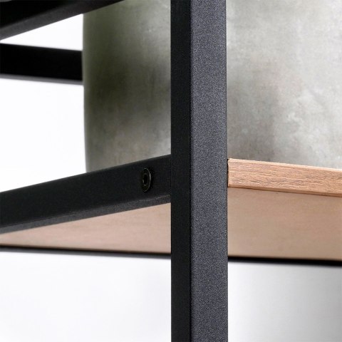 Regał metalowy czarny narożny 23.5x23.5x76cm TRENDS4YOU 568117