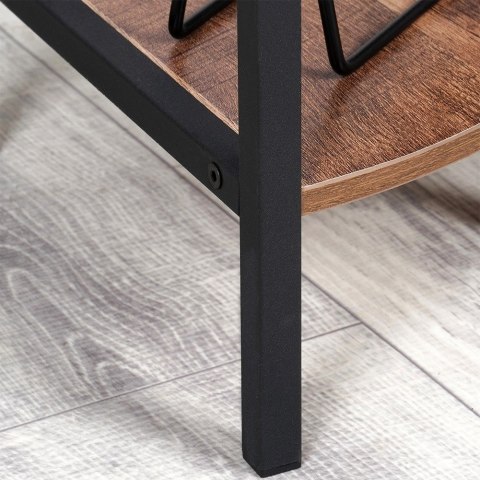 Regał metalowy czarny narożny 23.5x23.5x76cm TRENDS4YOU 568117