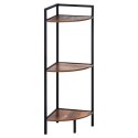 Regał metalowy czarny narożny 23.5x23.5x76cm TRENDS4YOU 568117