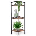 Regał metalowy czarny narożny 23.5x23.5x76cm TRENDS4YOU 568117