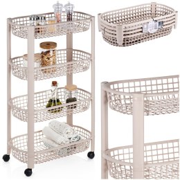 Regał na kółkach 4-poziomowy 46.5x26x79cm EXCELLENT HOUSEWARE 568120