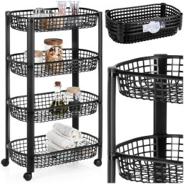 Regał na kółkach 4-poziomowy 46.5x26x79cm EXCELLENT HOUSEWARE 568121