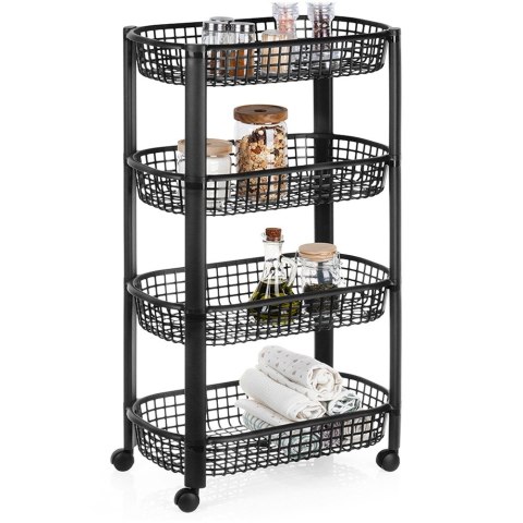 Regał na kółkach 4-poziomowy 46.5x26x79cm EXCELLENT HOUSEWARE 568121