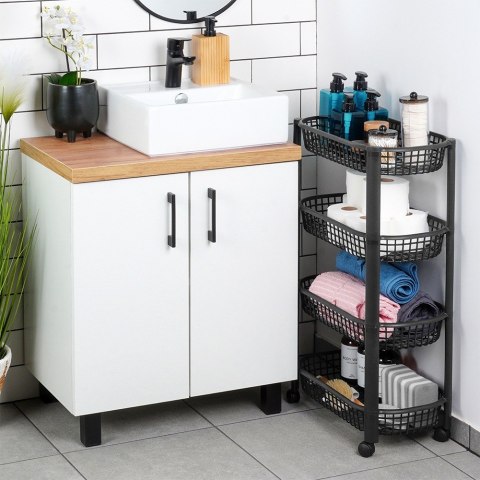 Regał na kółkach 4-poziomowy 46.5x26x79cm EXCELLENT HOUSEWARE 568121