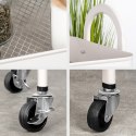 Regał na kółkach metalowy beżowy 3-poziomowy 44x31.5x78.5cm STORAGE SOLUTIONS 568116