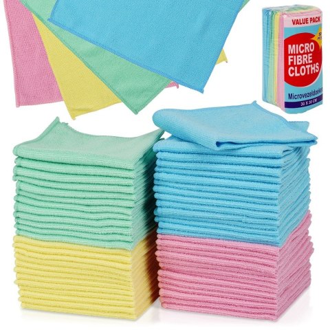 Ścierki kuchenne ściereczki mikrofibra z mikrofibry 30x30cm 50 sztuk VILDE 779096