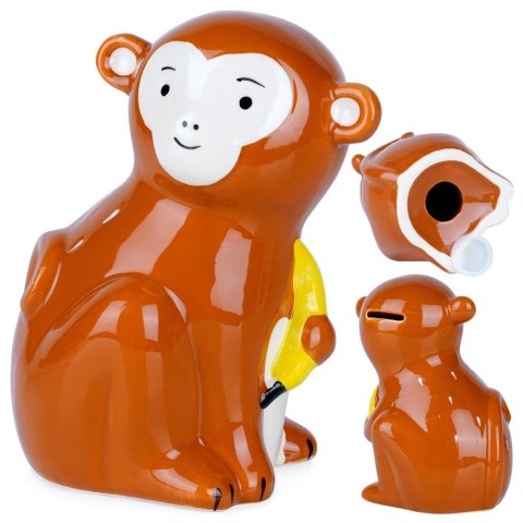 Skarbonka ceramiczna dla dzieci dziecka małpa VILDE 568076-W3
