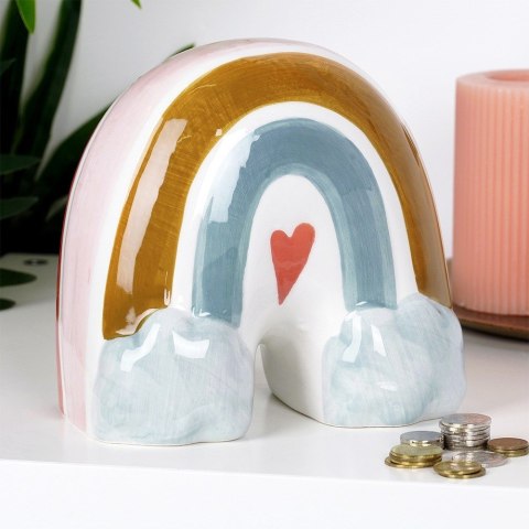 Skarbonka ceramiczna dla dzieci dziecka tęcza VILDE 568075-W6