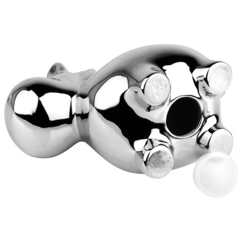 Skarbonka ceramiczna srebrna lustrzana 18x10.5cm VILDE 568078-S