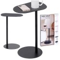 Stolik kawowy metalowy czarny boczny 35x25x53cm TRENDS4YOU 568127