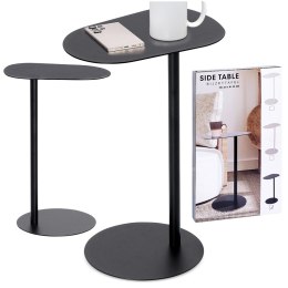 Stolik kawowy metalowy czarny boczny 35x25x53cm TRENDS4YOU 568127