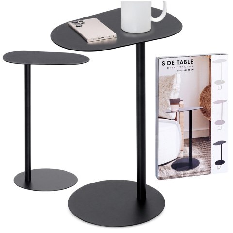 Stolik kawowy metalowy czarny boczny 35x25x53cm TRENDS4YOU 568127